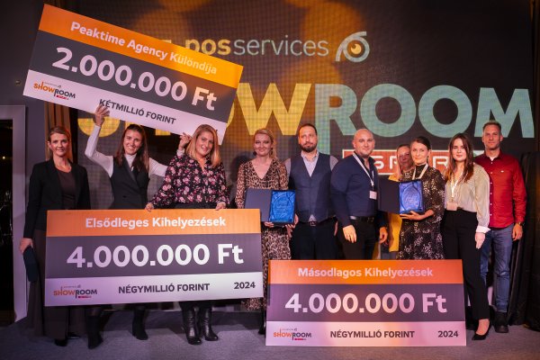 Gálavacsora és díjátadó a SHOWROOM 2024 megkoronázása